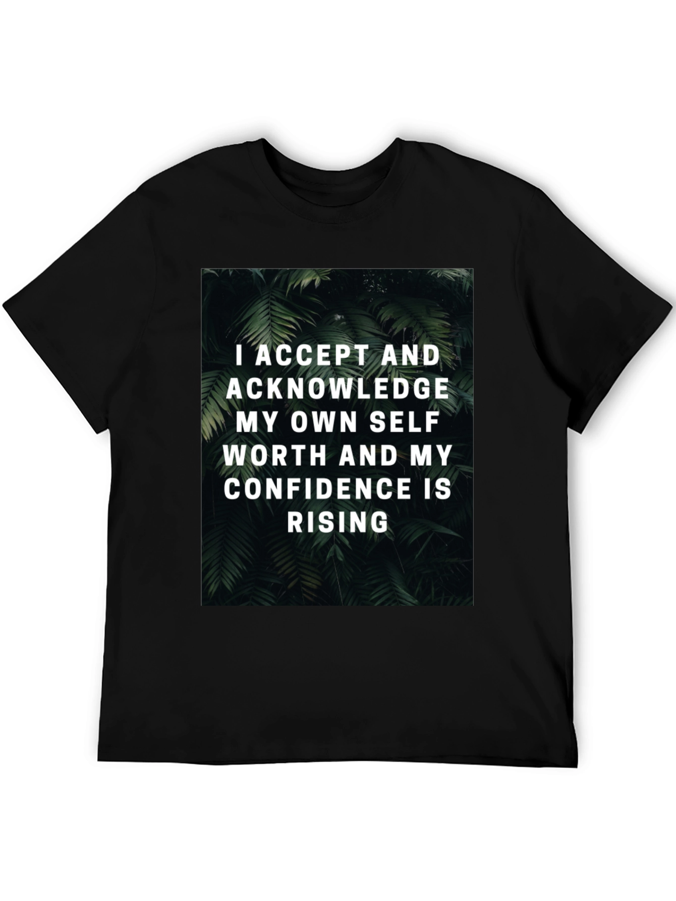 Self-Worth Rising Graphic Tee - Black