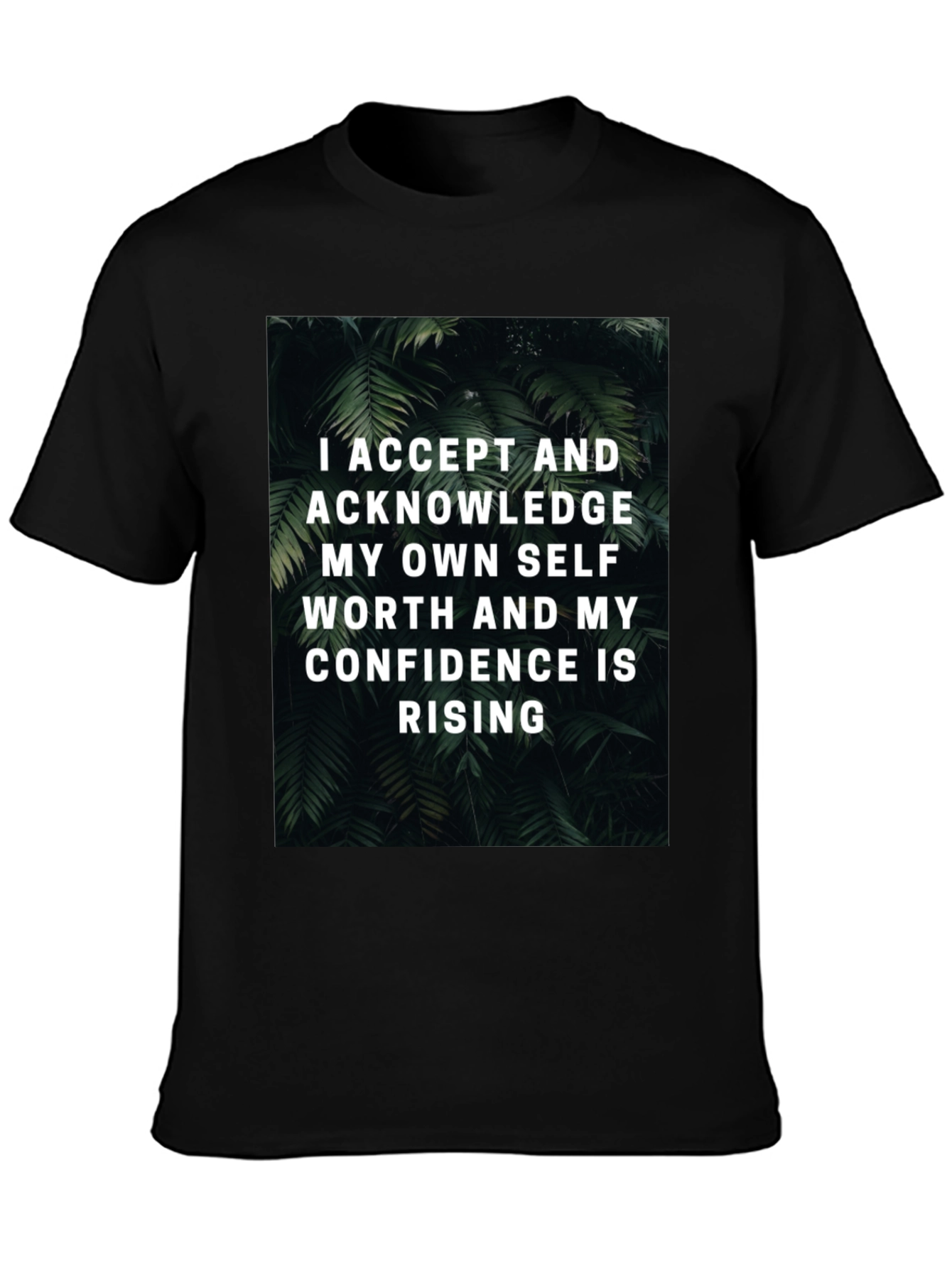 Self-Worth Rising Graphic Tee - Black