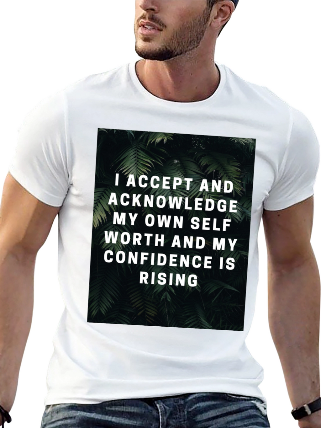 Self-Worth Rising Graphic Tee - Black