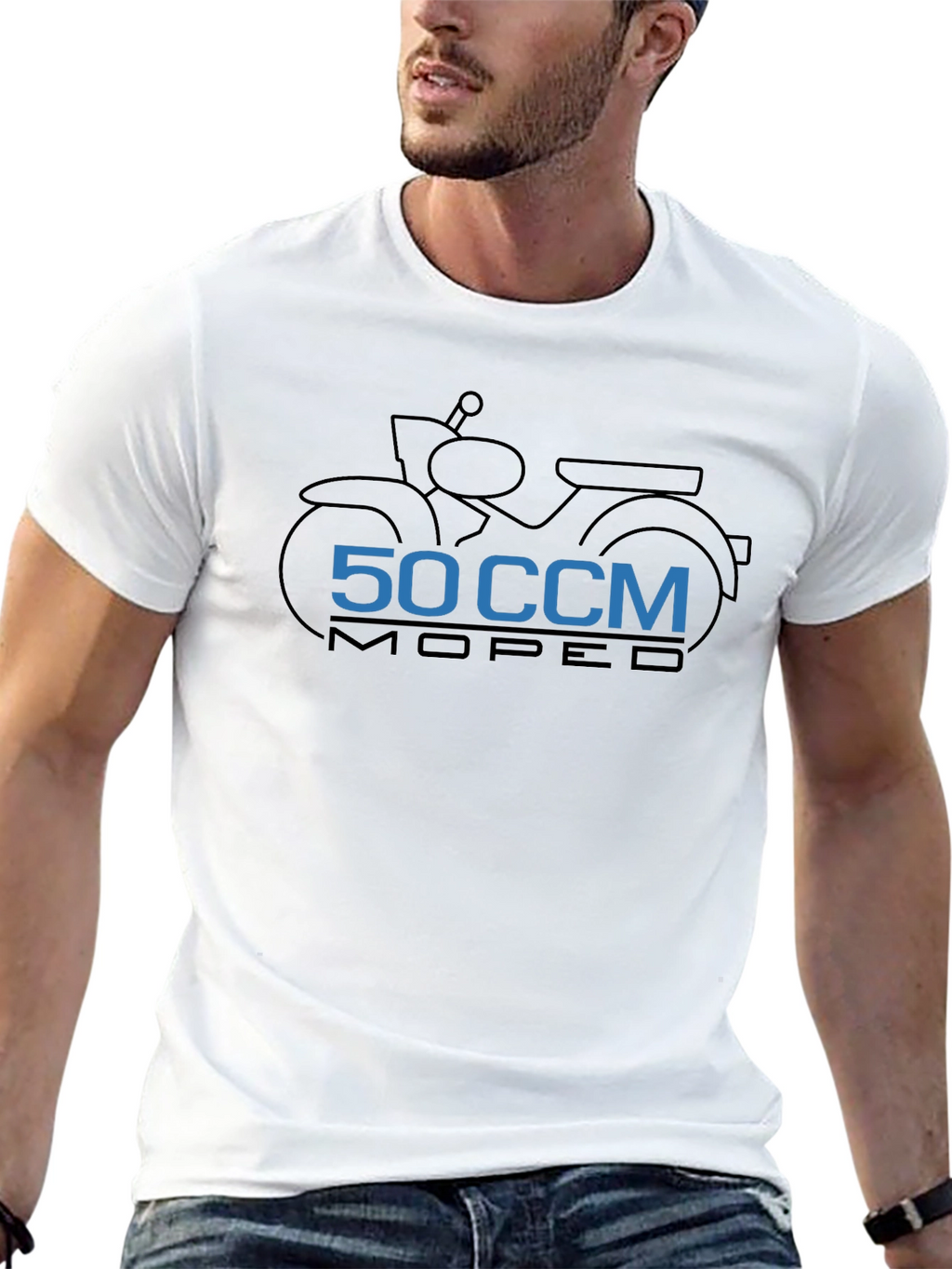 50 CCM Moped Graphic Tee - Black