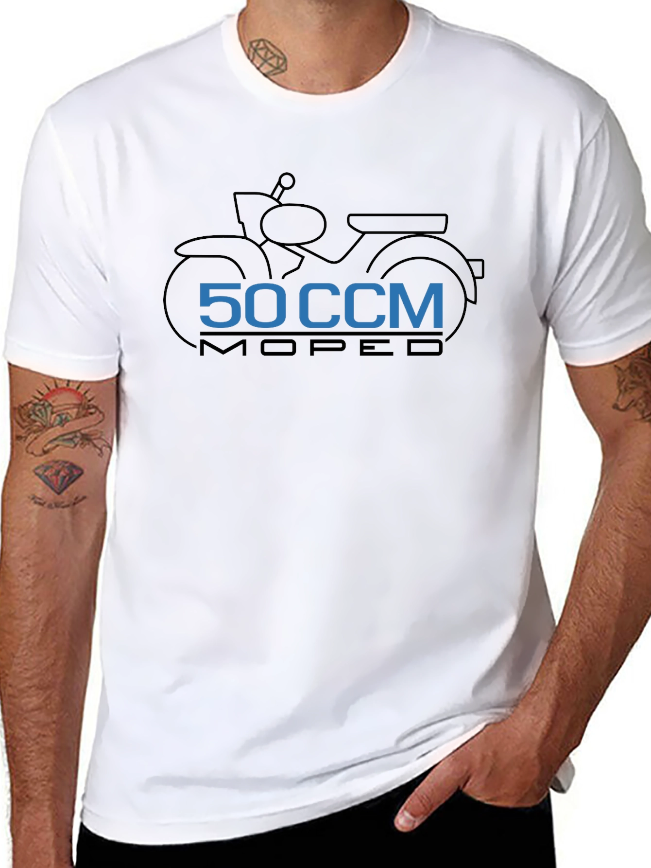 50 CCM Moped Graphic Tee - Black
