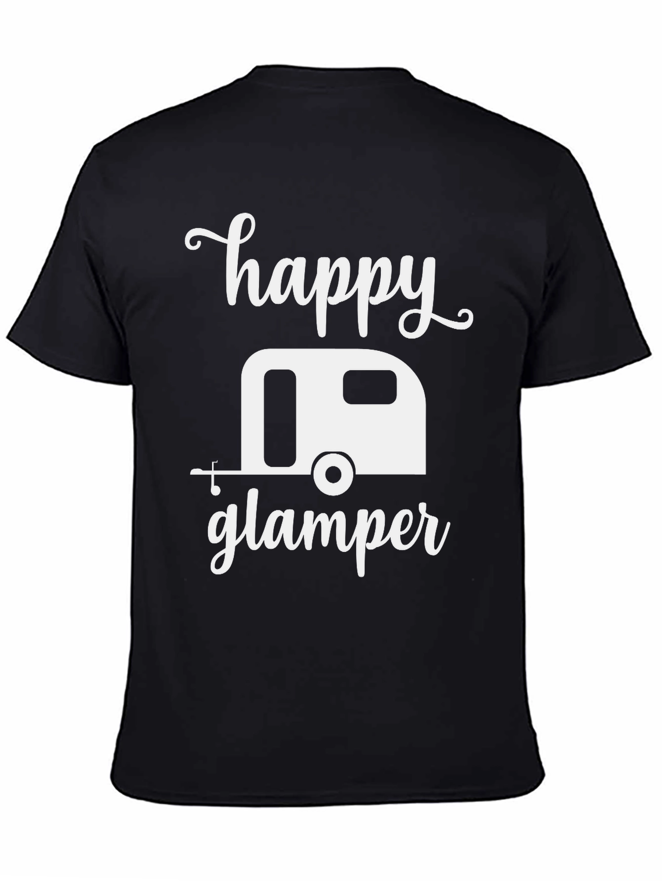 Happy Glamper Black Graphic Tee