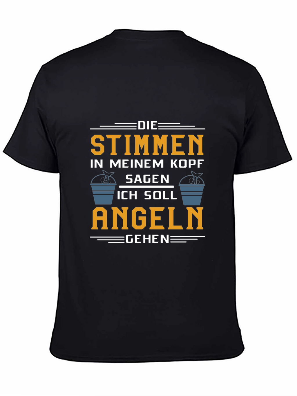 Die Stimmen T-Shirt: Funny Fishing Tee for Anglers