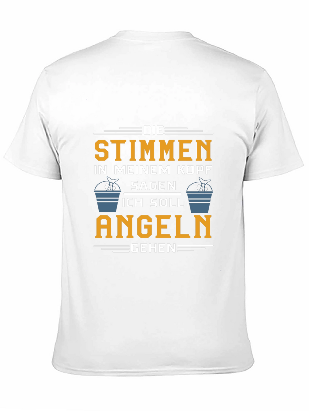 Die Stimmen T-Shirt: Funny Fishing Tee for Anglers