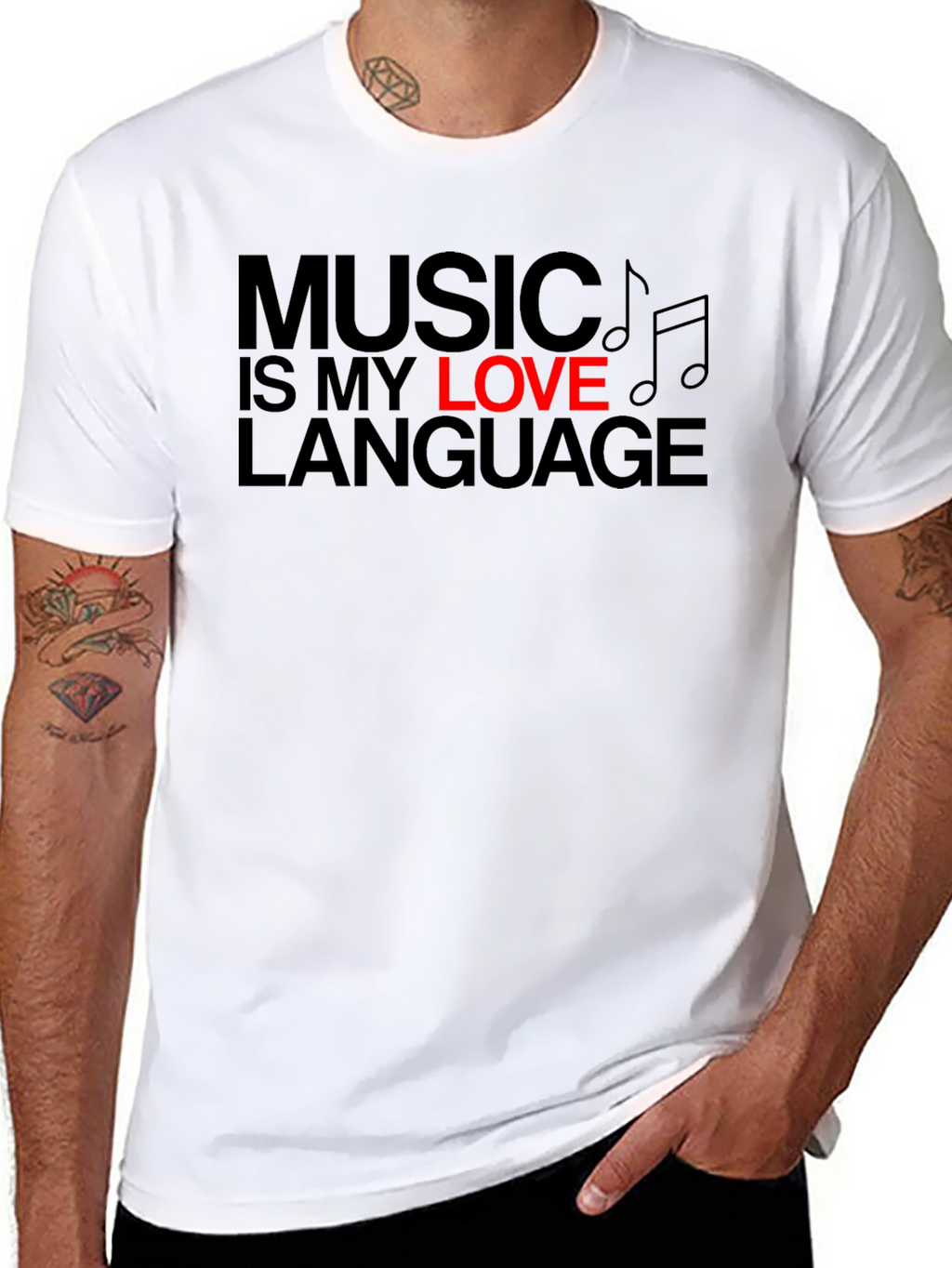 Music is My Love Language Graphic T-Shirt