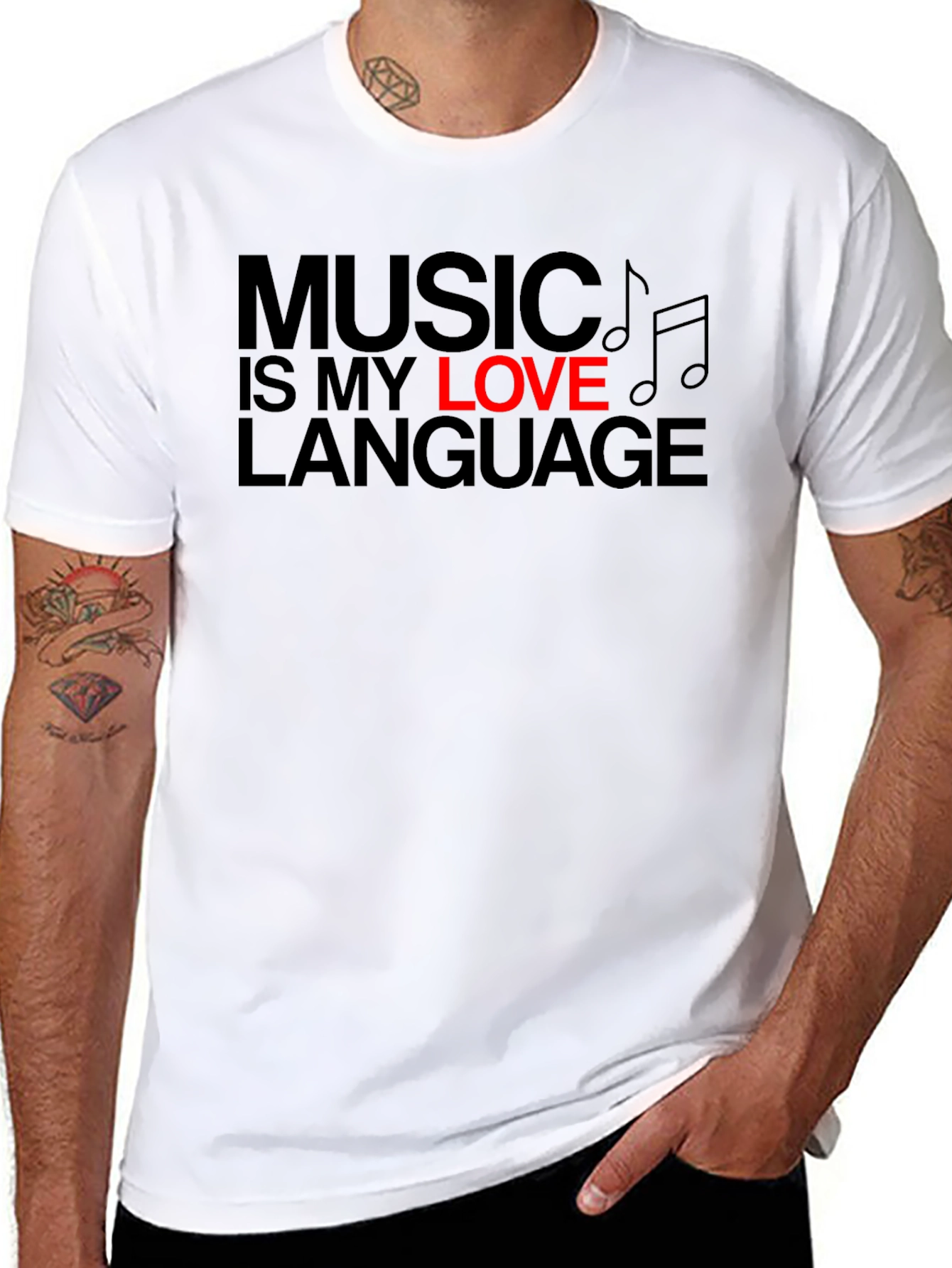 Music is My Love Language Graphic T-Shirt