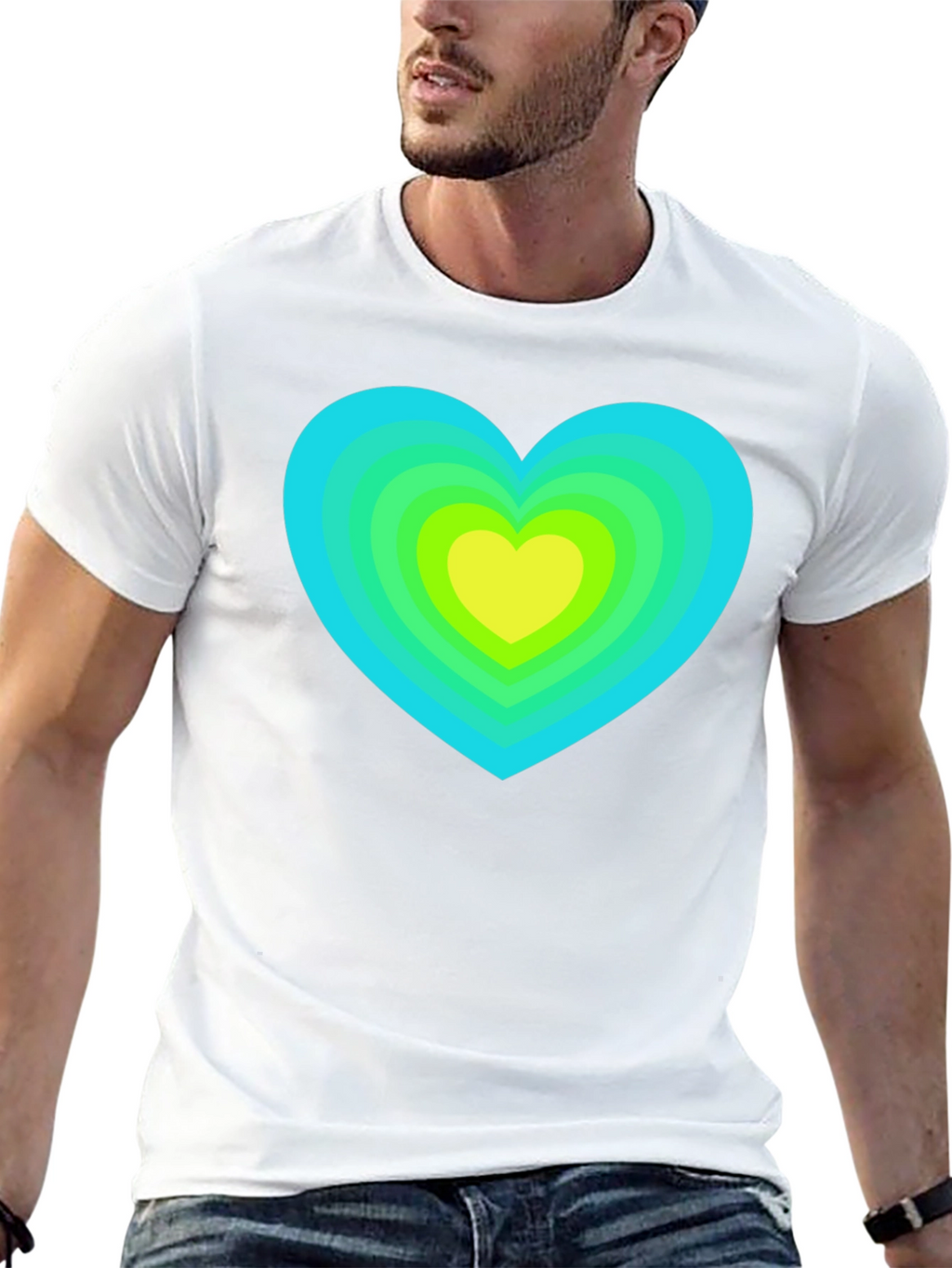 Retro Heart Graphic Tee - Stylish & Unique