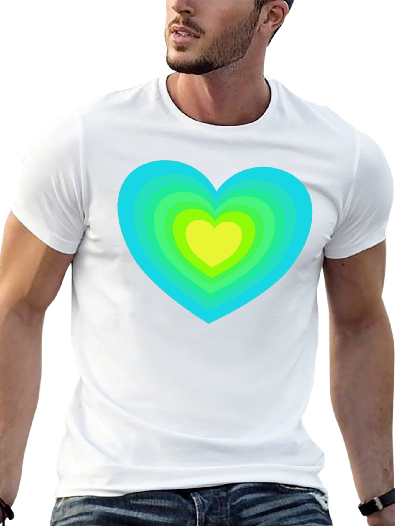 Retro Heart Graphic Tee - Stylish & Unique