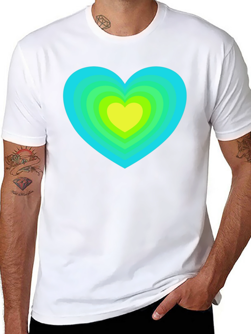 Retro Heart Graphic Tee - Stylish & Unique