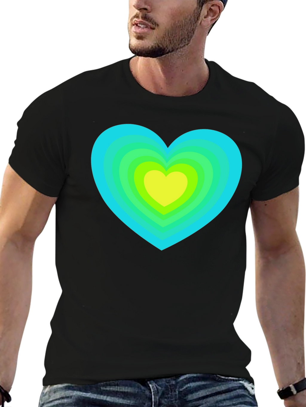 Retro Heart Graphic Tee - Stylish & Unique
