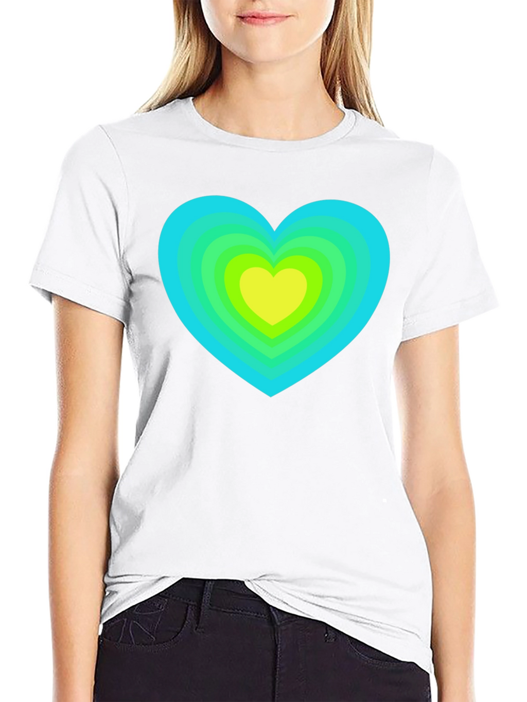 Retro Heart Graphic Tee - Stylish & Unique