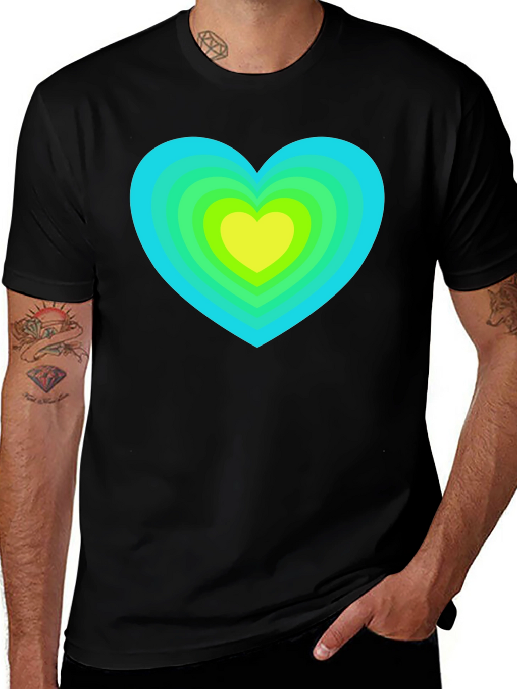 Retro Heart Graphic Tee - Stylish & Unique