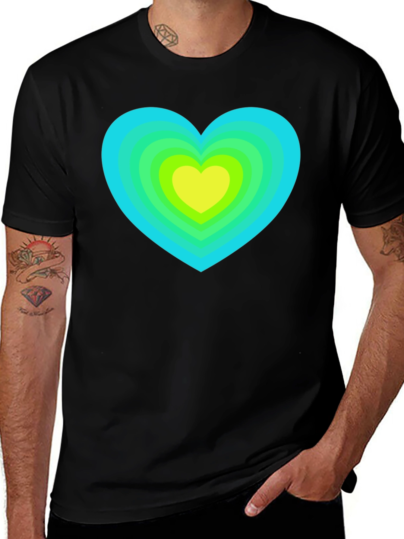 Retro Heart Graphic Tee - Stylish & Unique