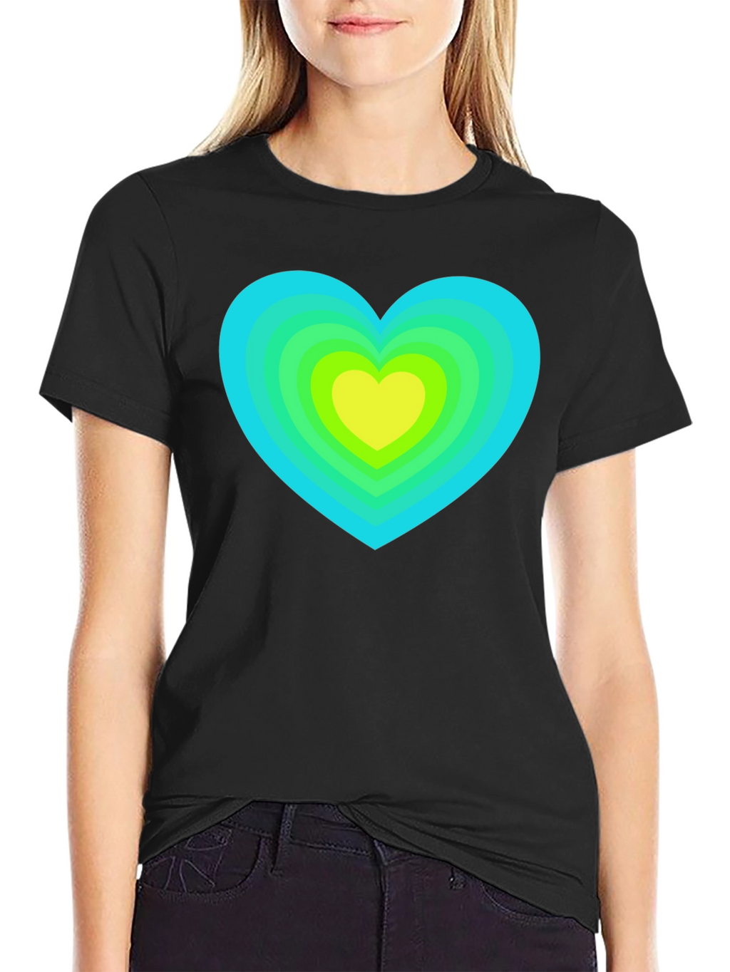 Retro Heart Graphic Tee - Stylish & Unique