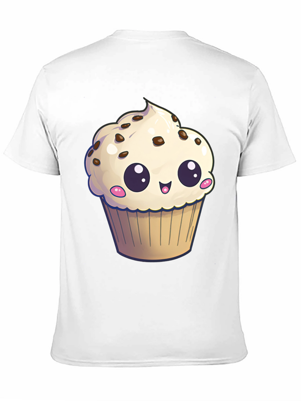 Cute Cupcake Graphic T-Shirt - Black