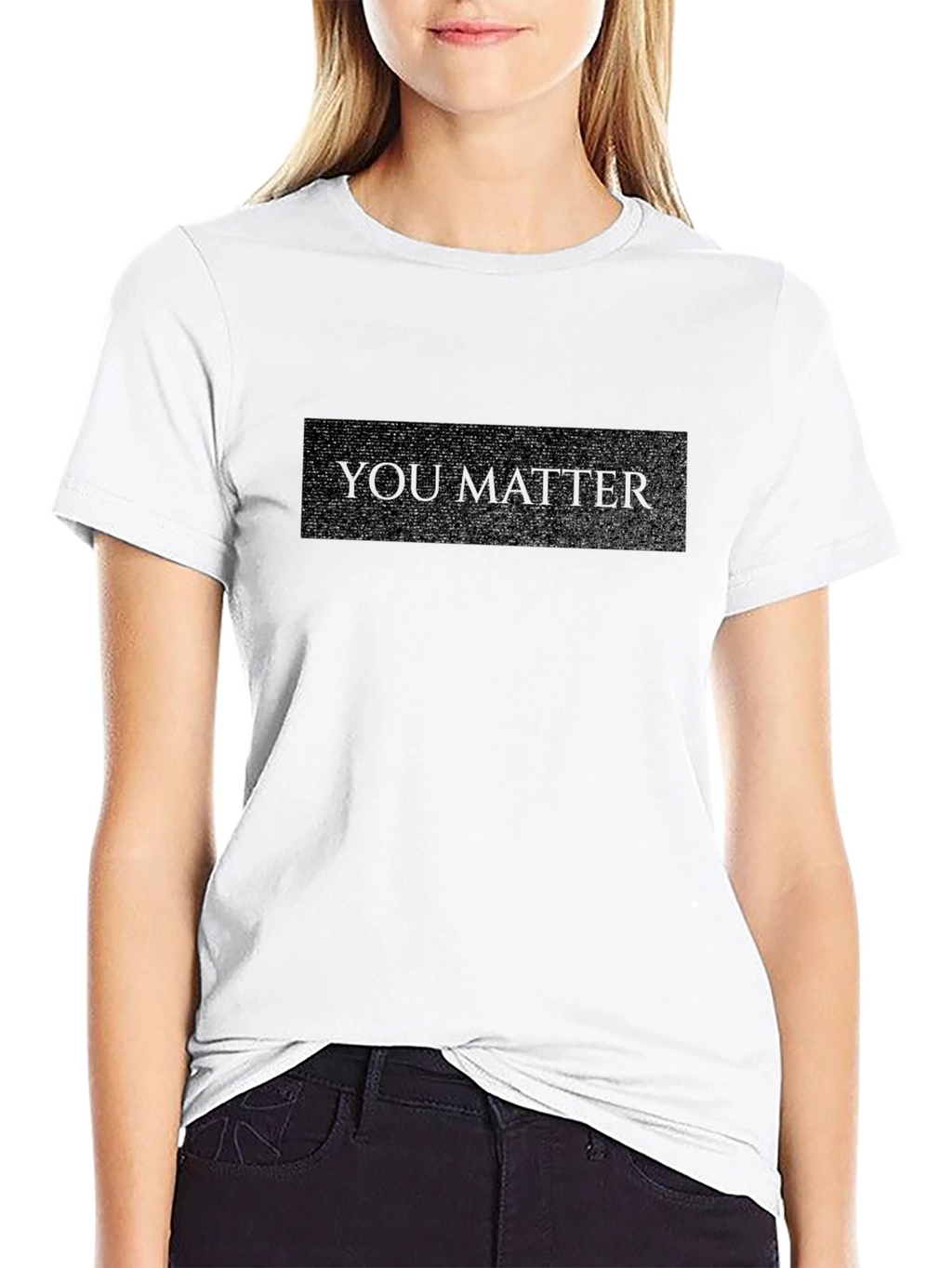 You Matter Black Graphic Tee Shirt