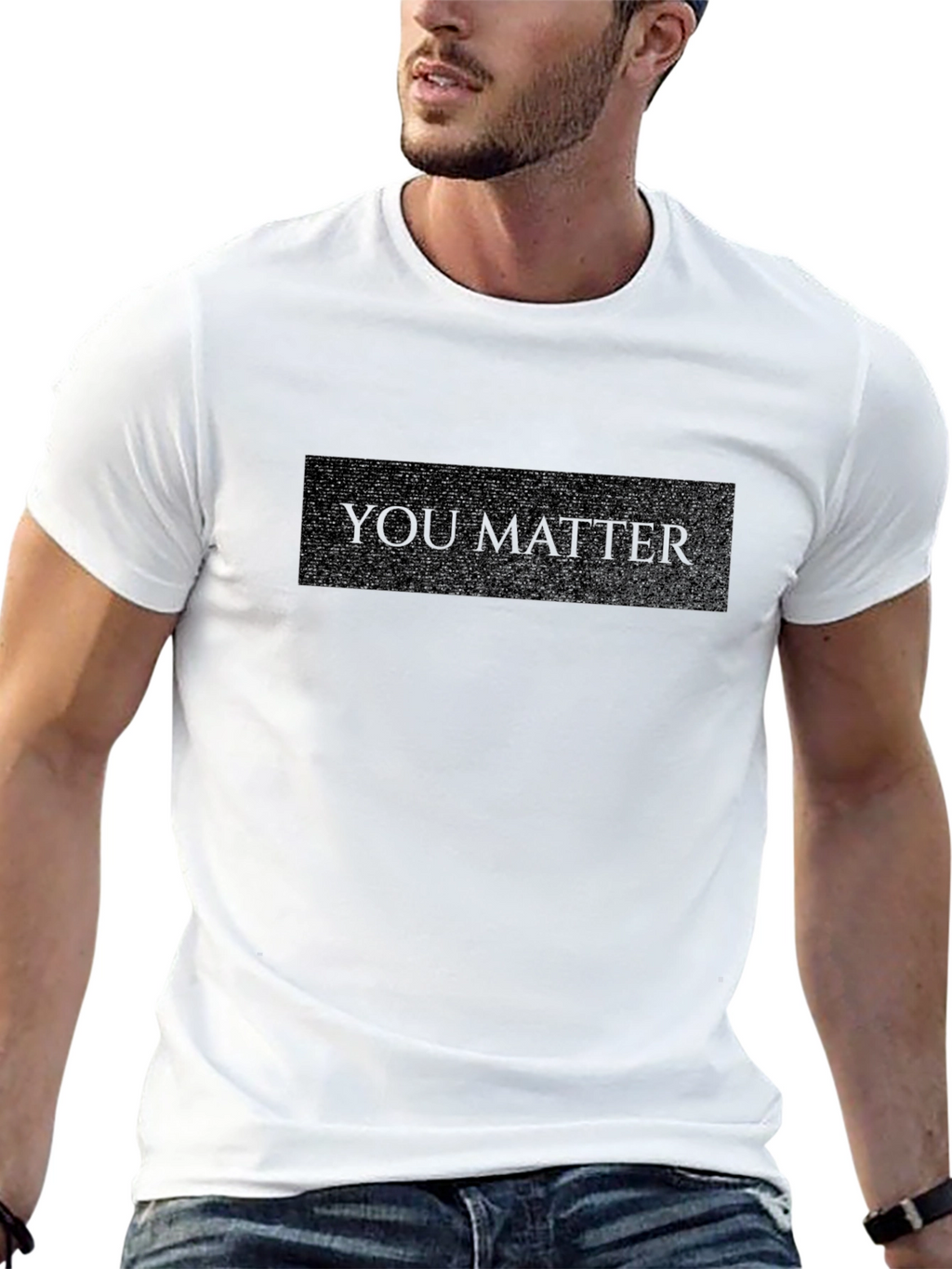 You Matter Black Graphic Tee Shirt