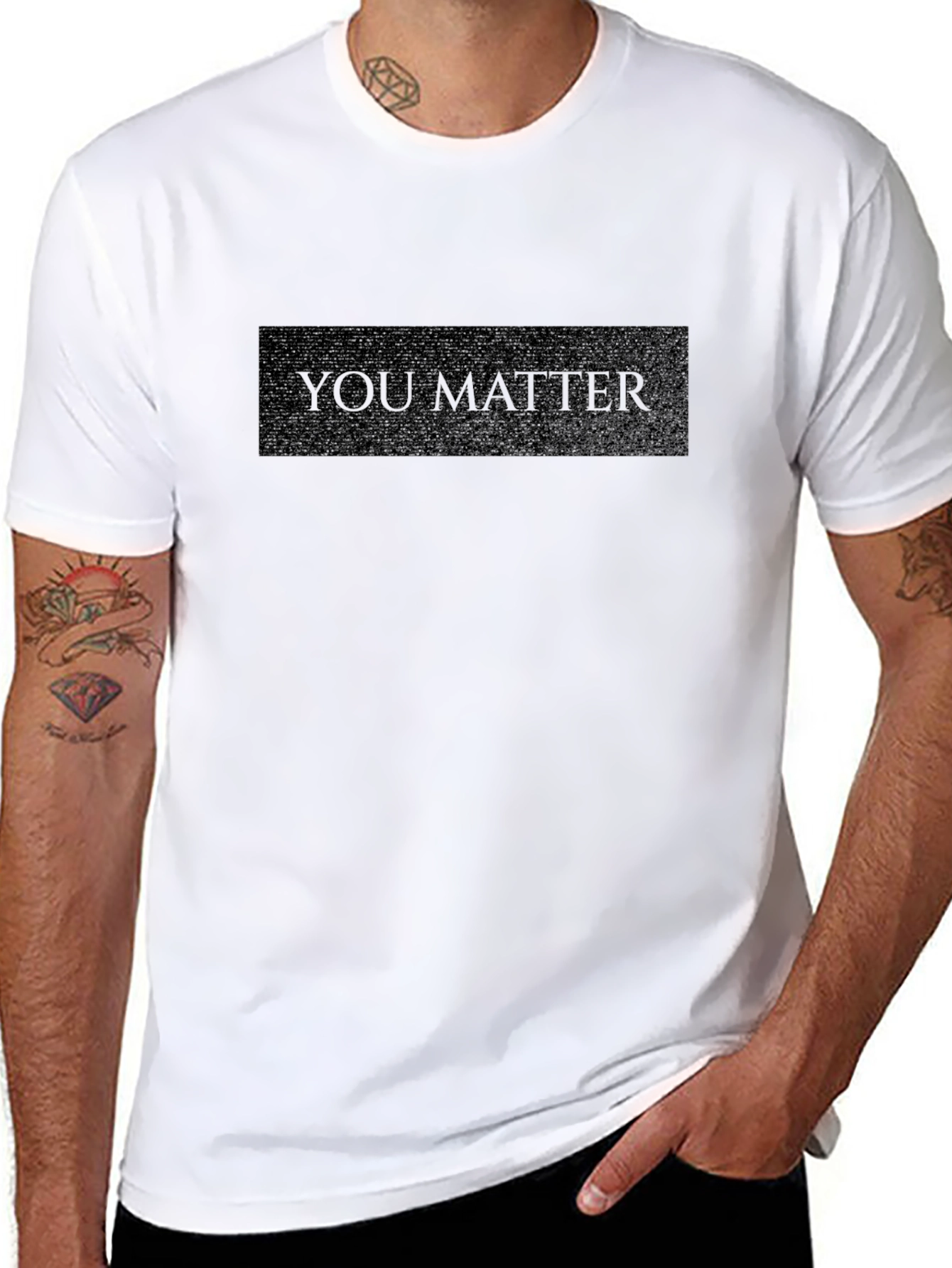 You Matter Black Graphic Tee Shirt