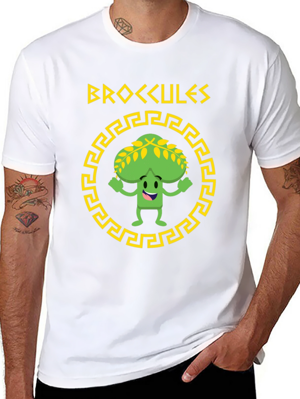 Brocckules T-Shirt - Funny Broccoli Hercules Tee