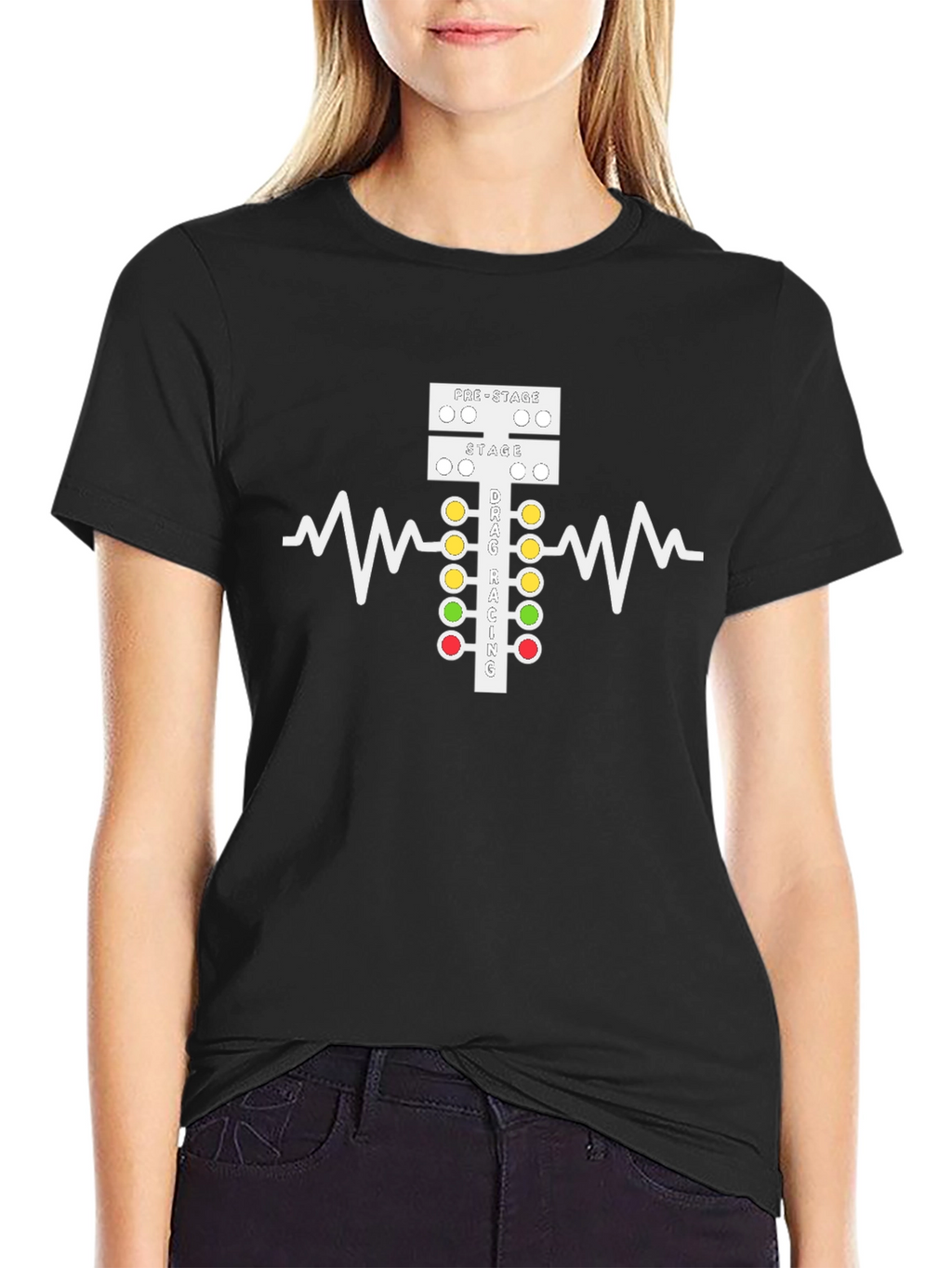 Drag Racing Tree T-Shirt - Black