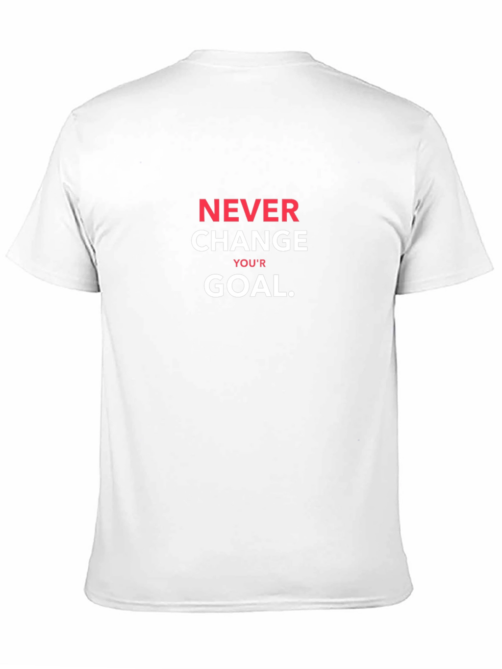 Never Change Your Goal Black T-Shirt
