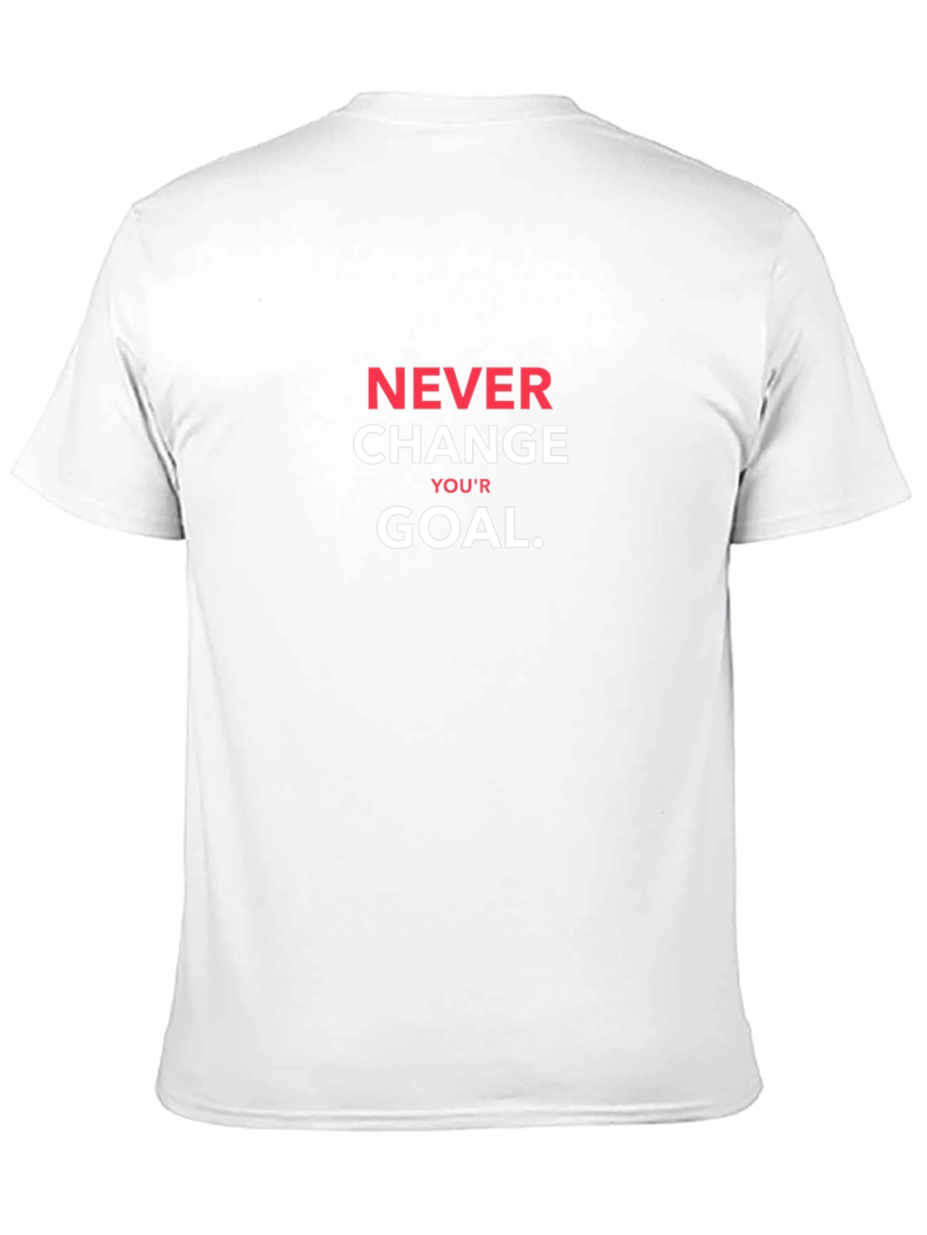 Never Change Your Goal Black T-Shirt