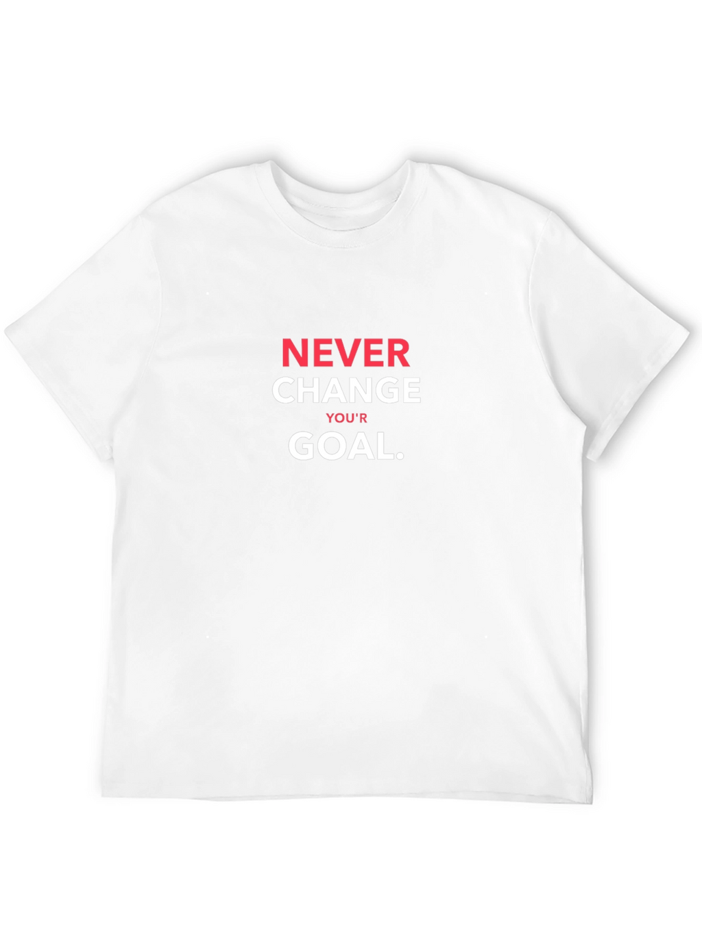 Never Change Your Goal Black T-Shirt