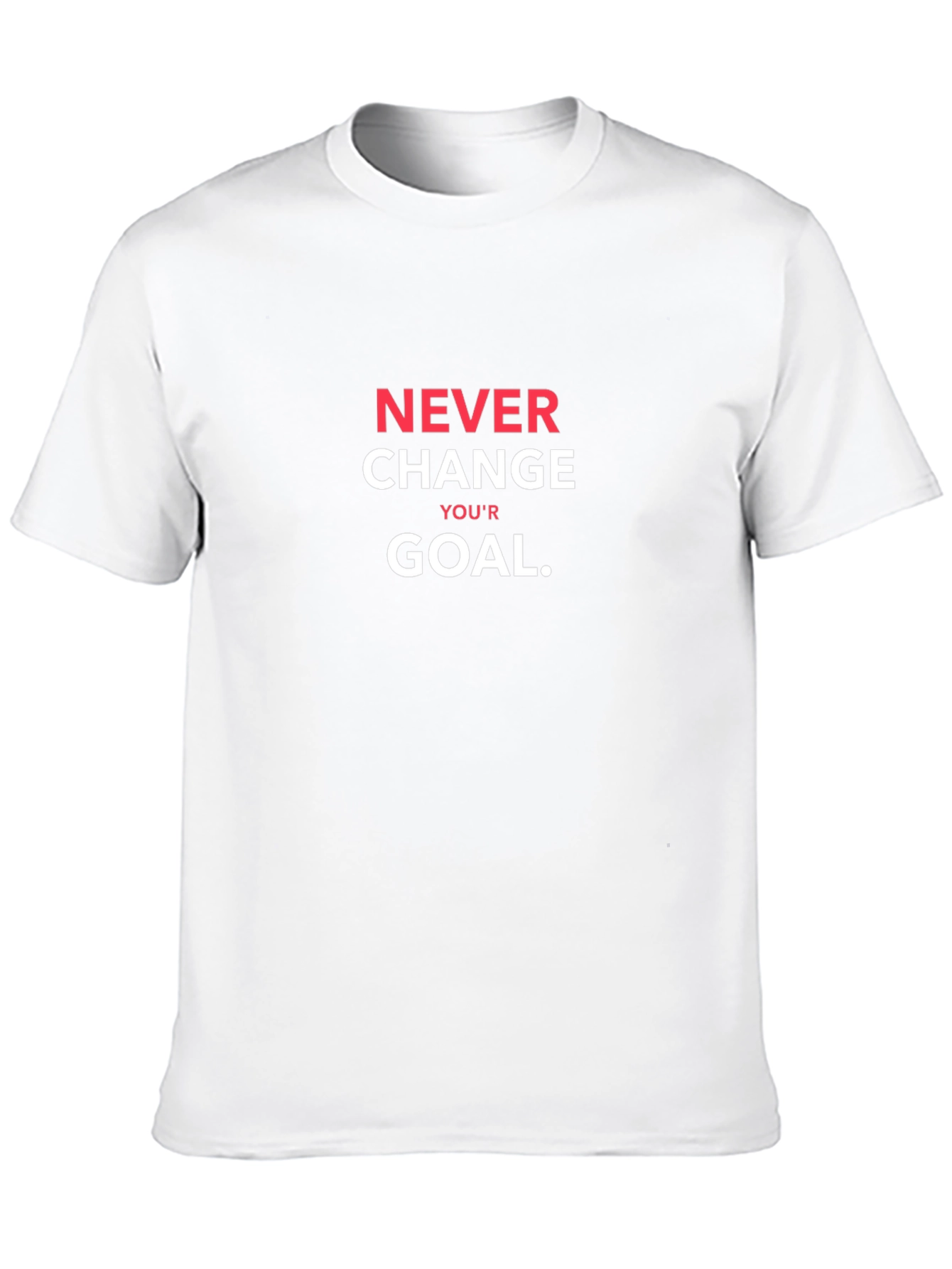 Never Change Your Goal Black T-Shirt