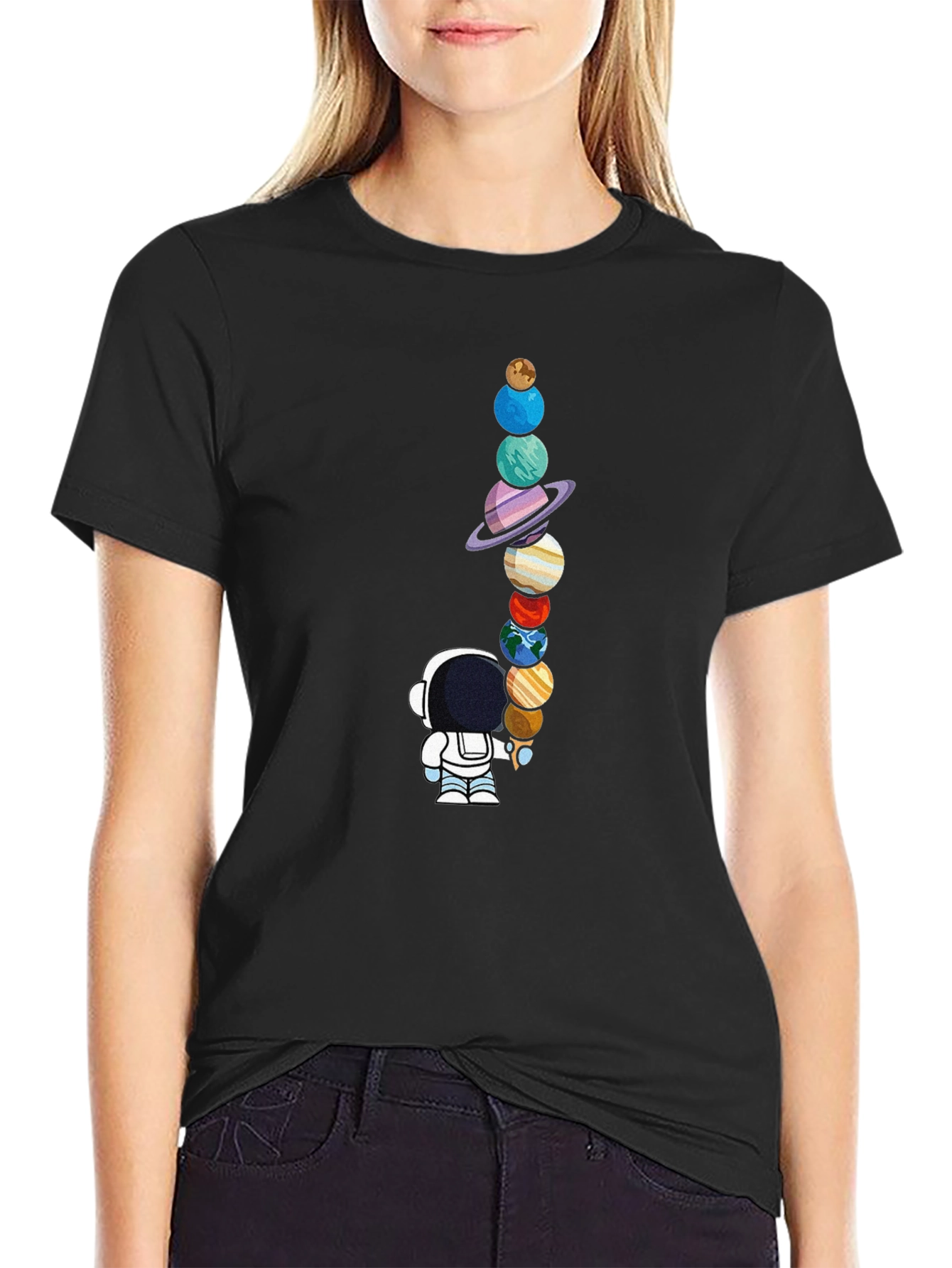 Astronaut & Planets Graphic T-Shirt