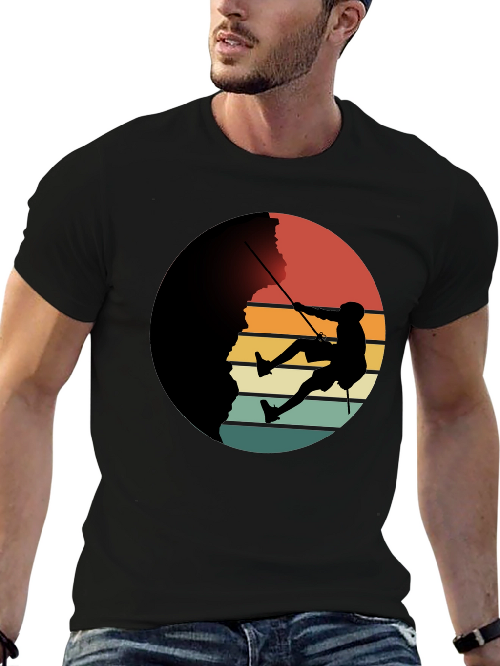 Retro Rock Climbing T-Shirt - Adventure Tee