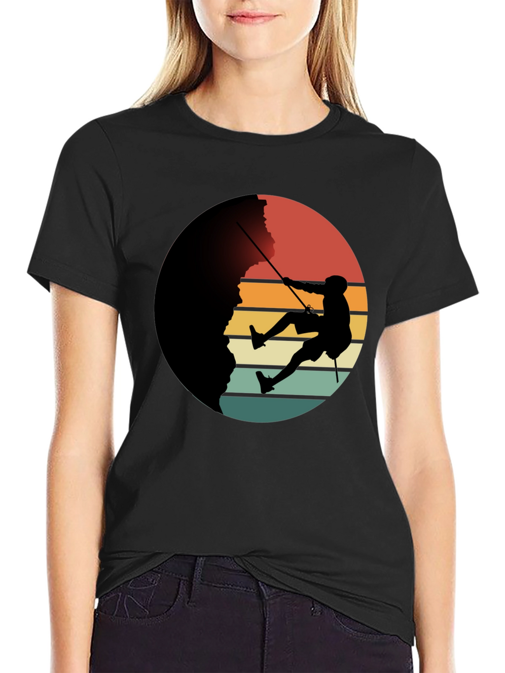 Retro Rock Climbing T-Shirt - Adventure Tee