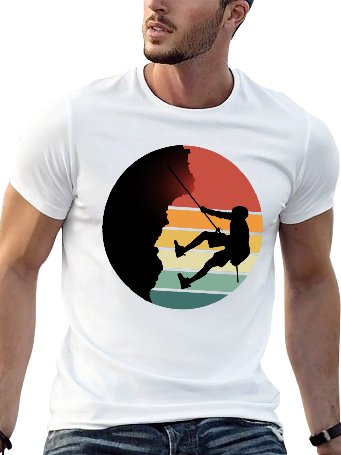 Retro Rock Climbing T-Shirt - Adventure Tee