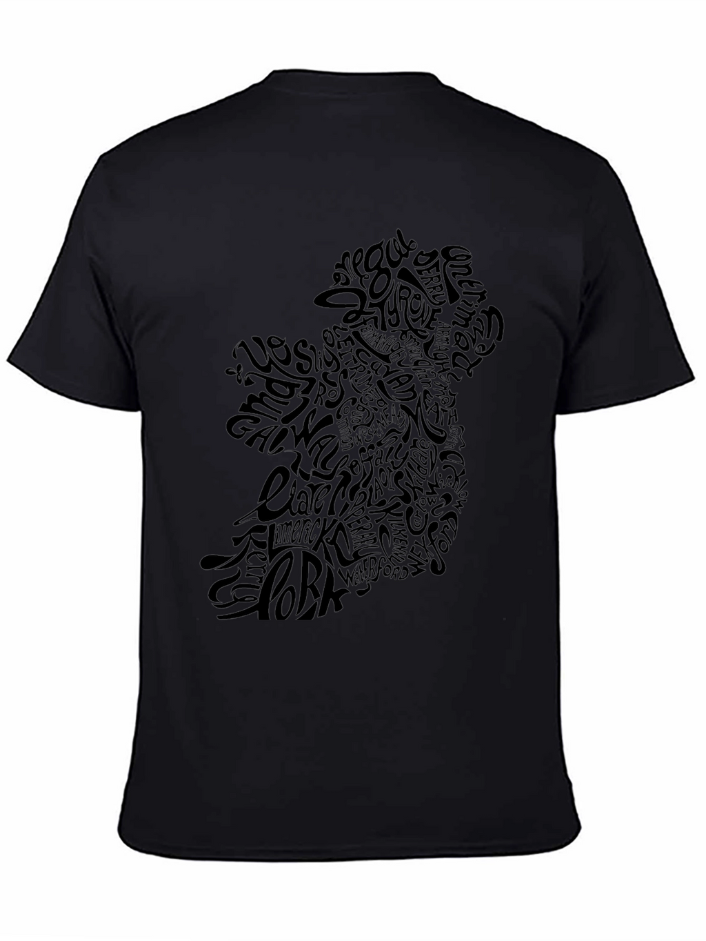 Ireland Map Word Art T-Shirt - Irish Pride