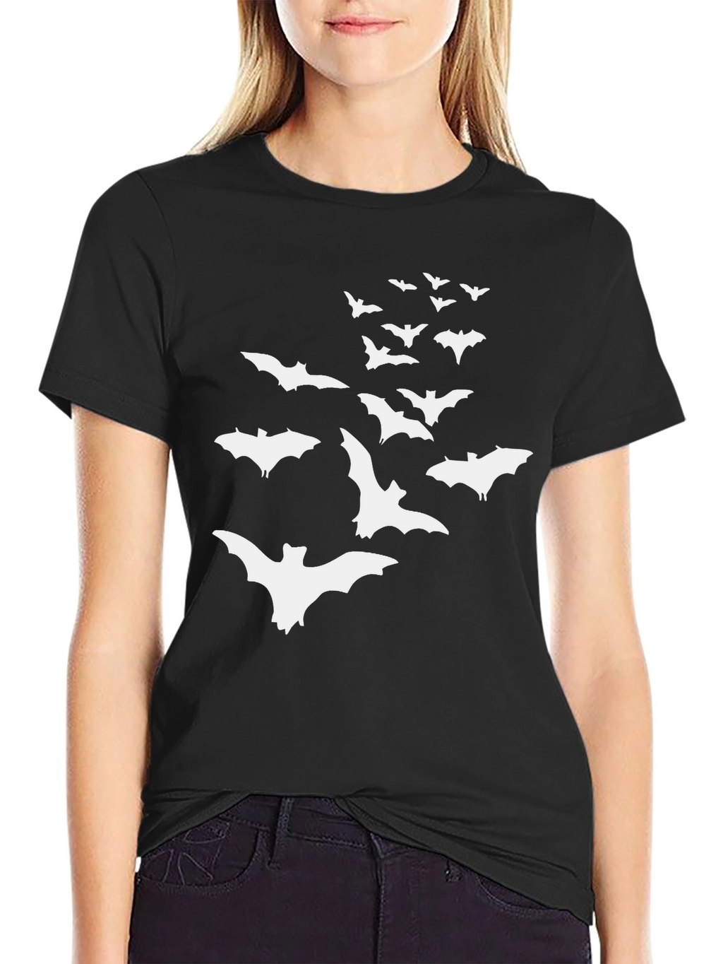 Bat Graphic Tee - Spooky Halloween Shirt