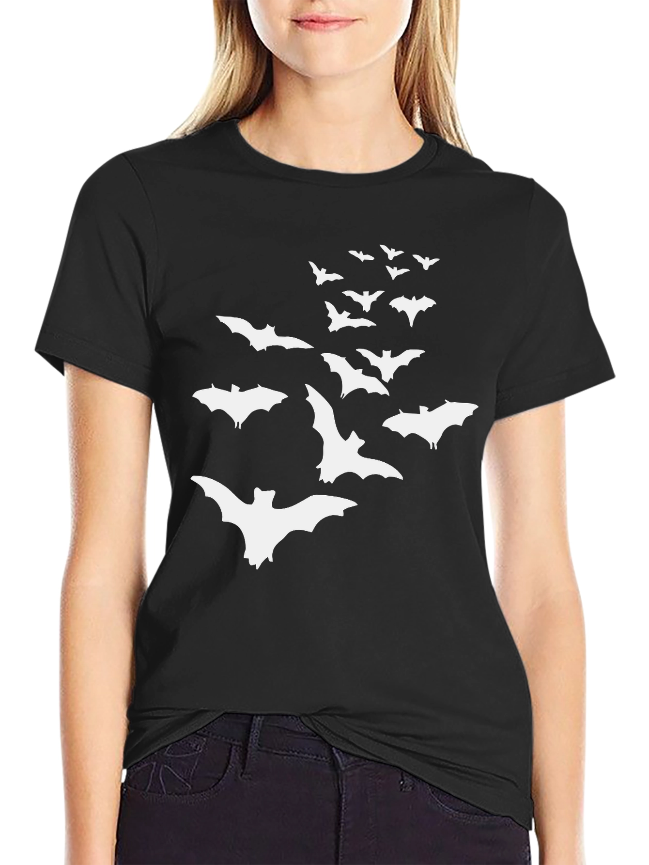 Bat Graphic Tee - Spooky Halloween Shirt