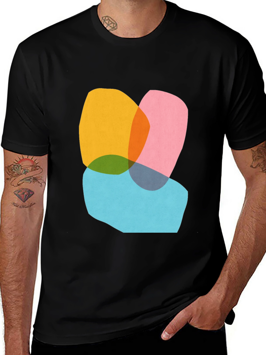 Abstract Graphic Tee - Modern Art Shirt