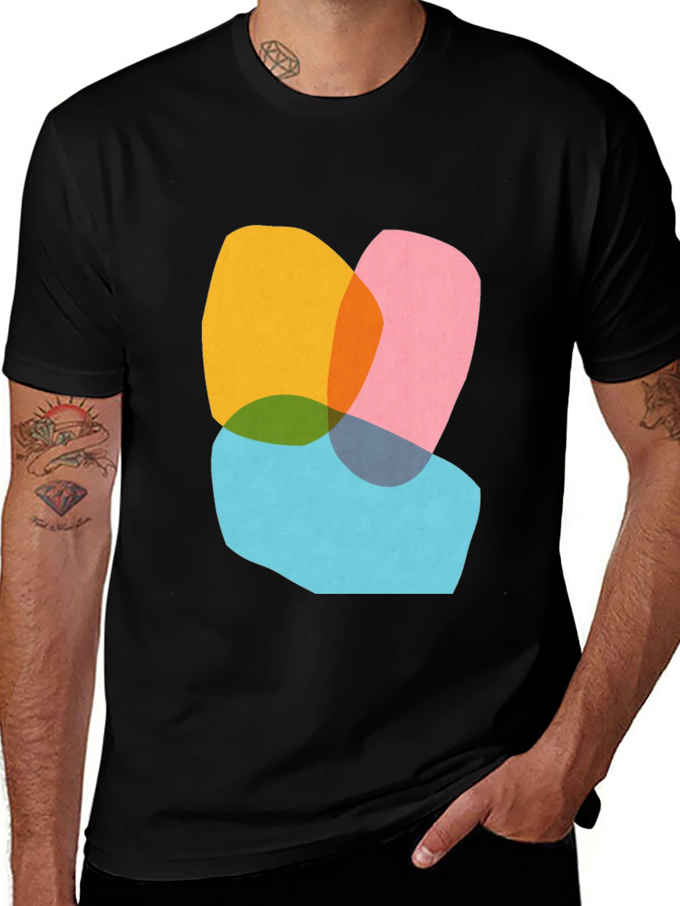 Abstract Graphic Tee - Modern Art Shirt