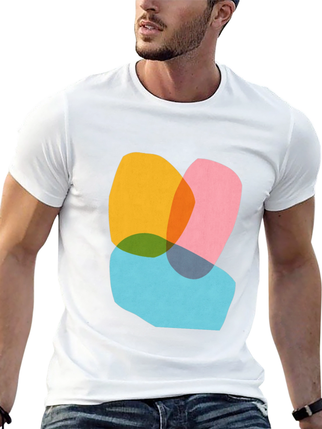 Abstract Graphic Tee - Modern Art Shirt