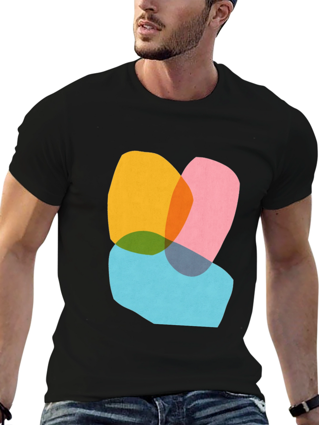 Abstract Graphic Tee - Modern Art Shirt