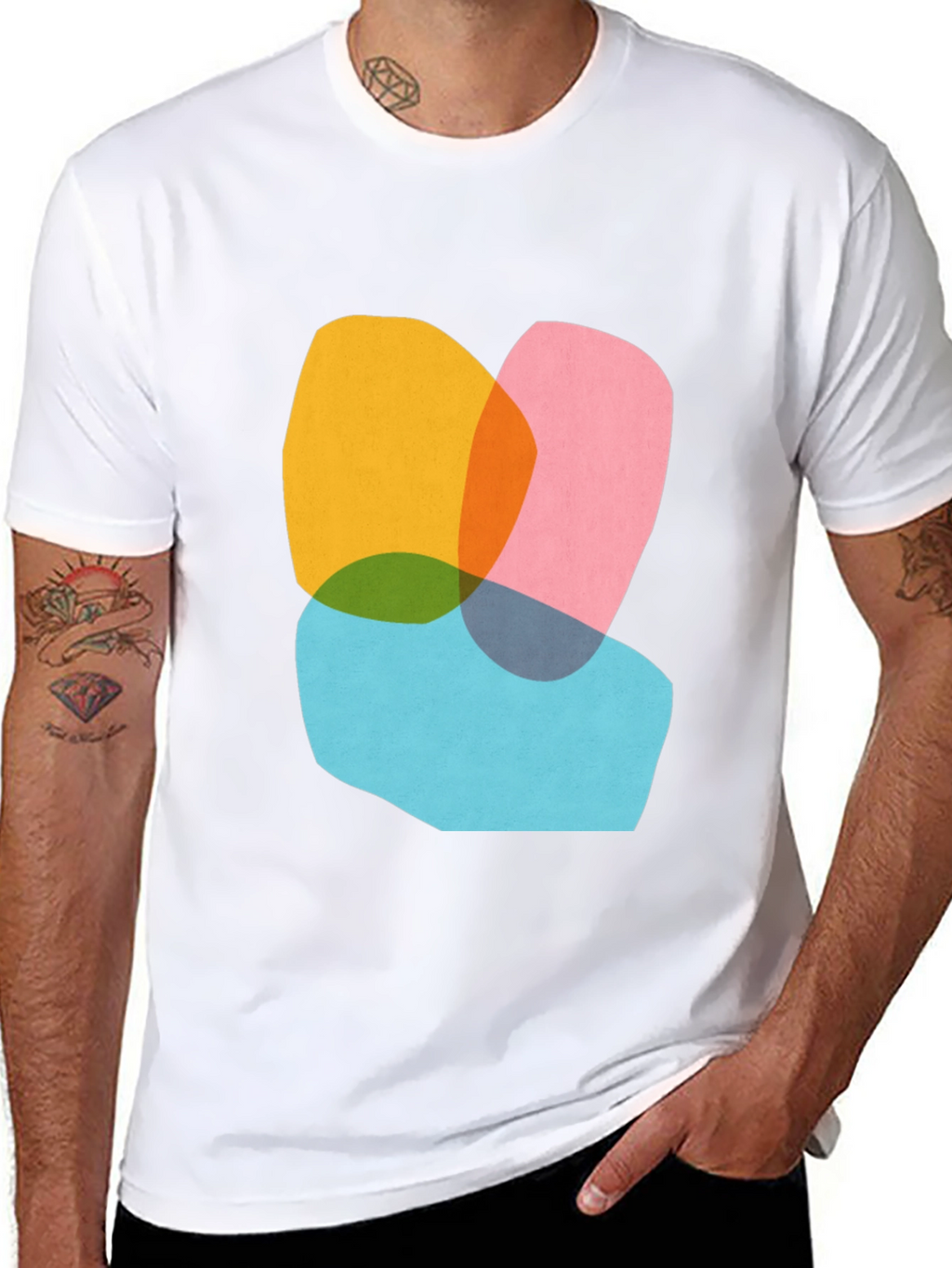 Abstract Graphic Tee - Modern Art Shirt