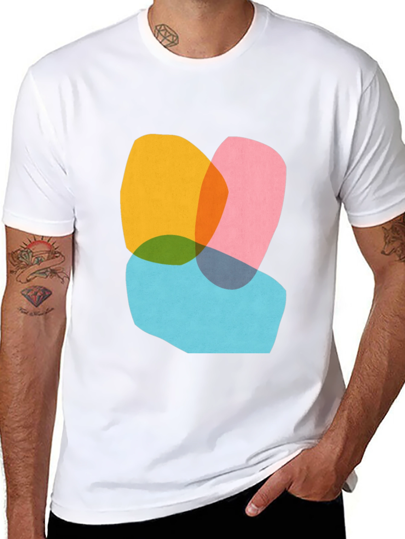 Abstract Graphic Tee - Modern Art Shirt