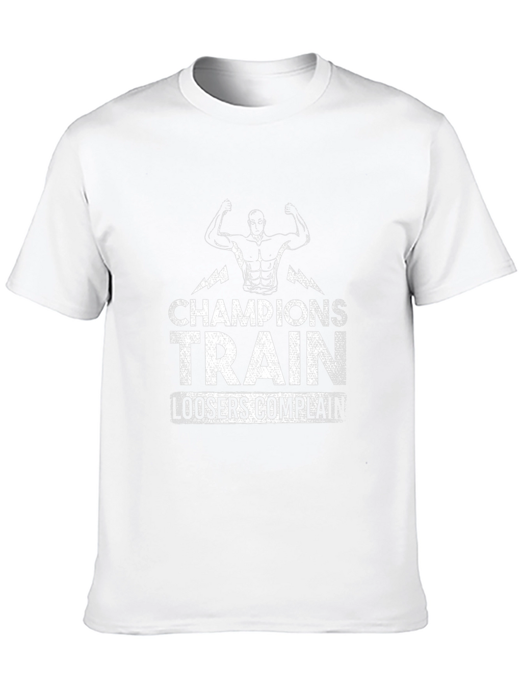 Champions Train T-Shirt - Motivational Gym Wear