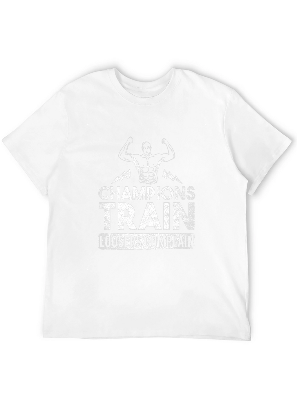 Champions Train T-Shirt - Motivational Gym Wear
