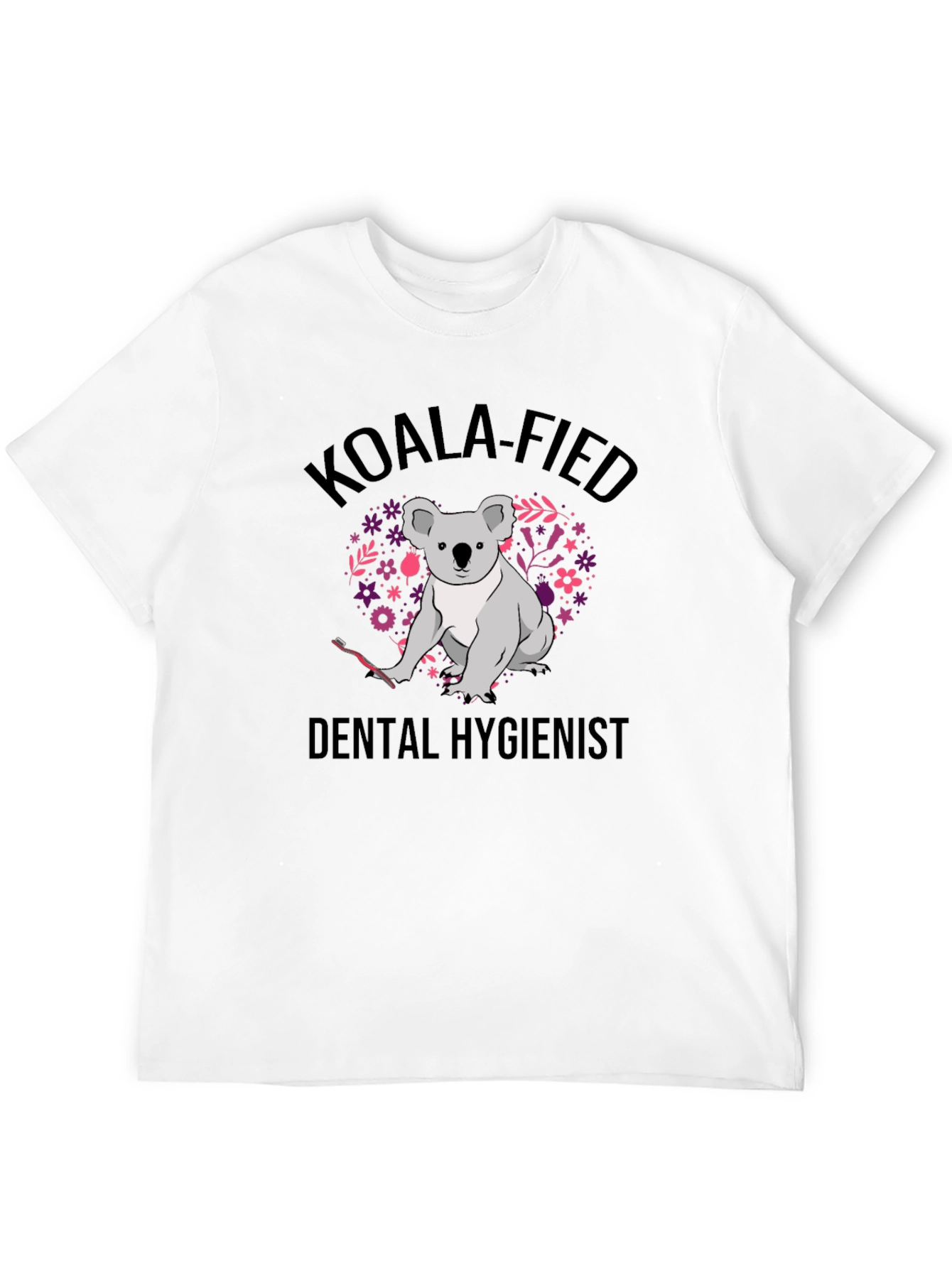 Koala-Fied Dental Hygienist Black T-Shirt