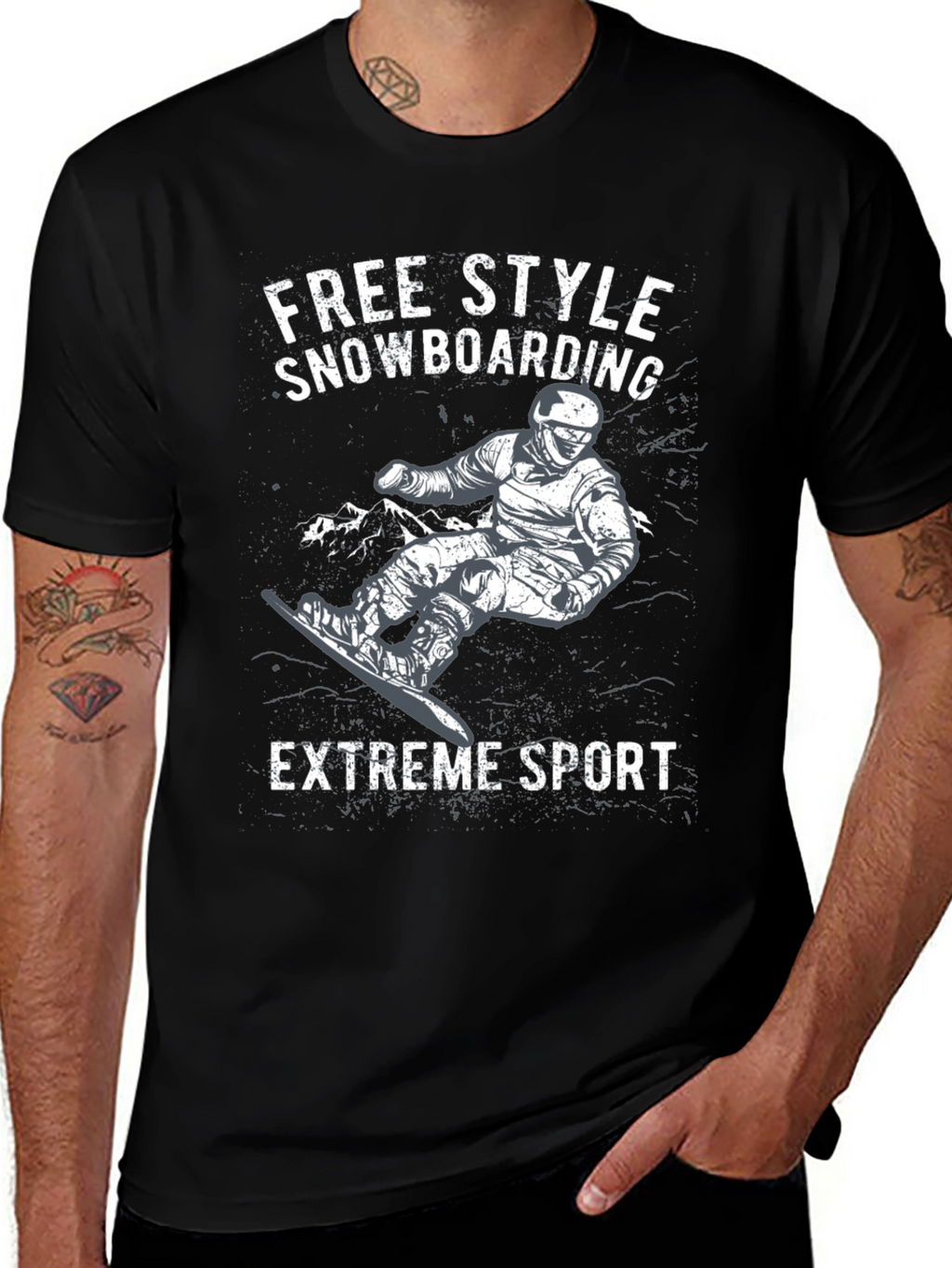 Freestyle Snowboarding Extreme Sport T-Shirt