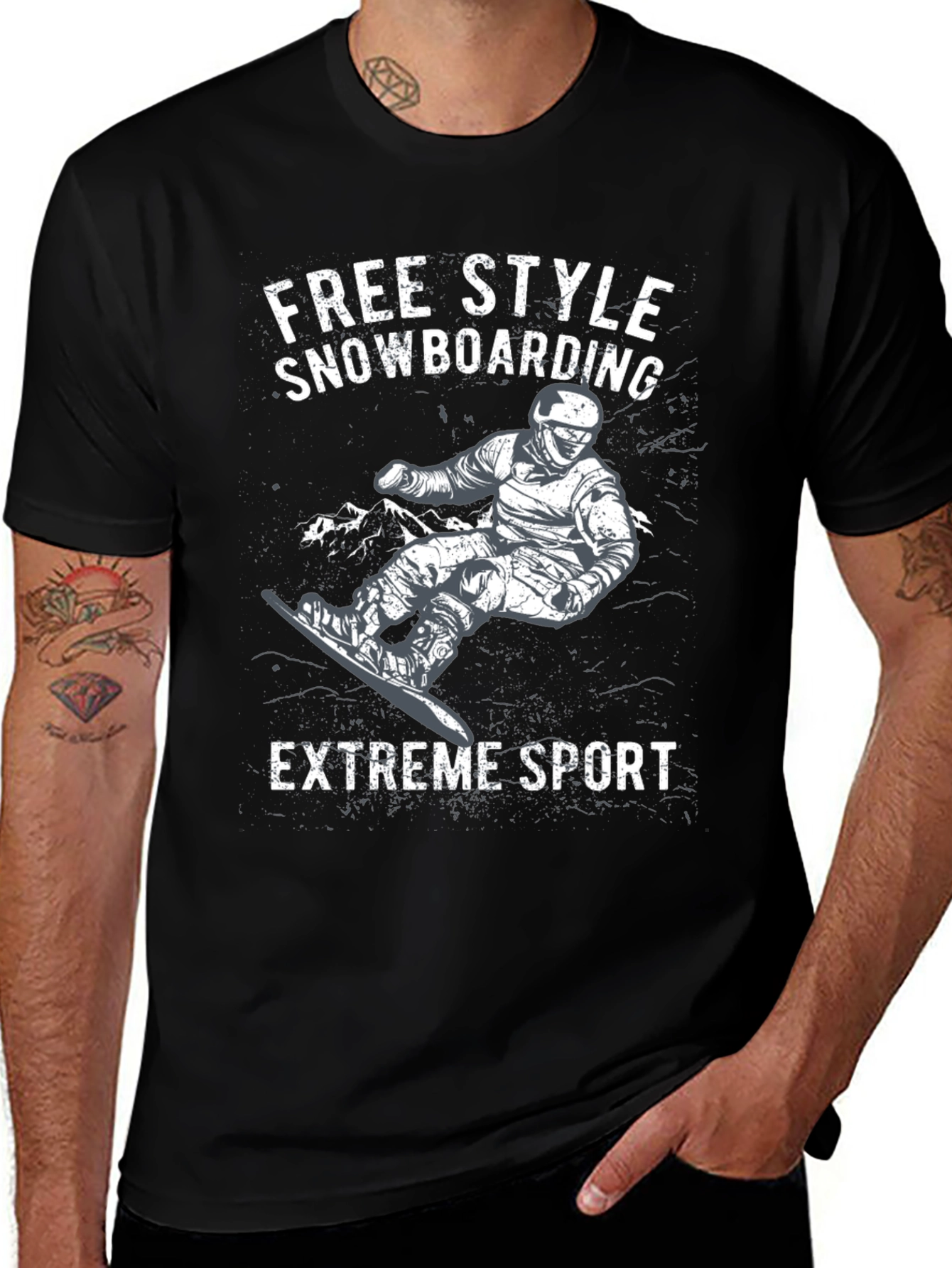 Freestyle Snowboarding Extreme Sport T-Shirt