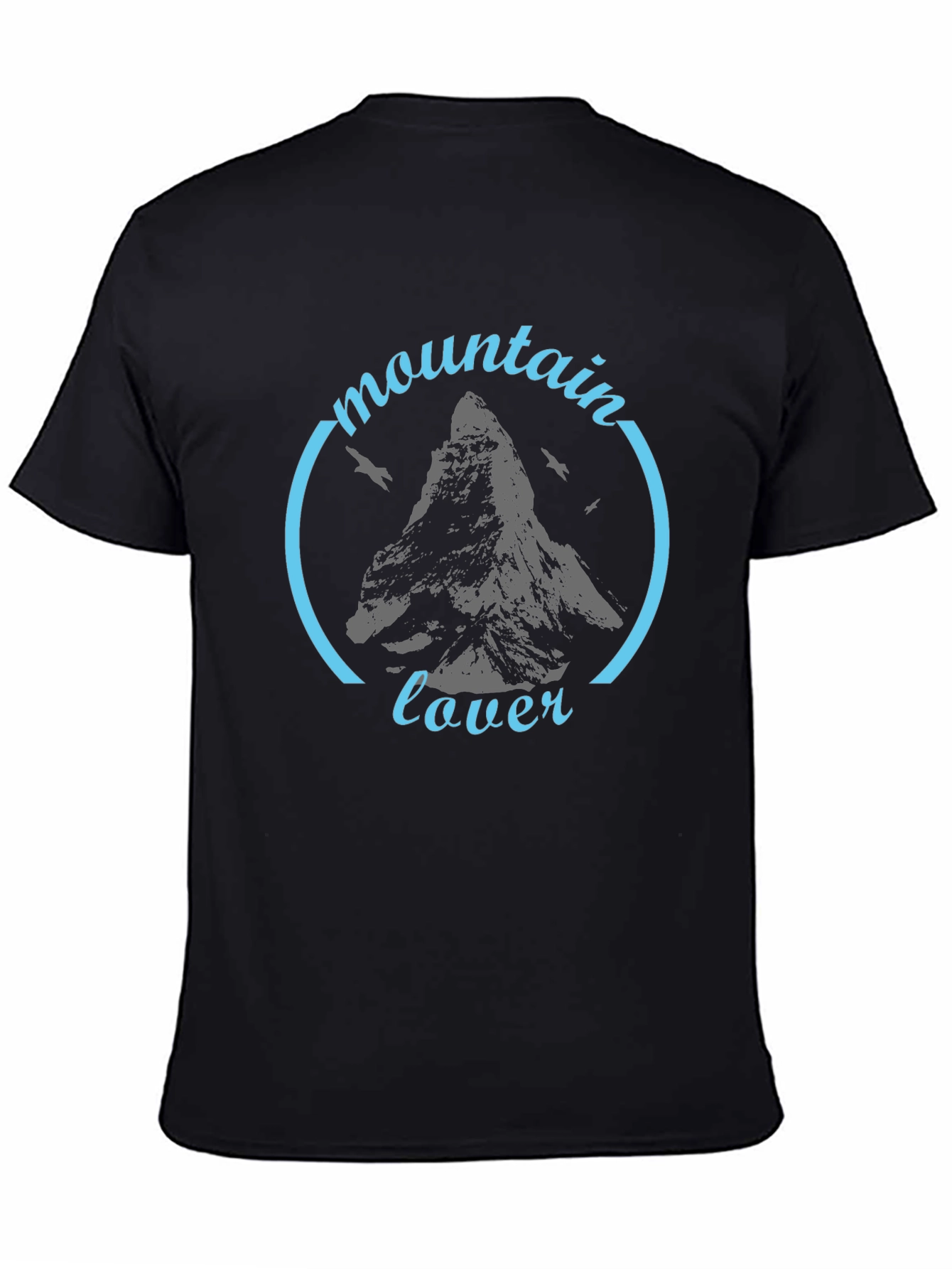 Mountain Lover Black Graphic T-Shirt