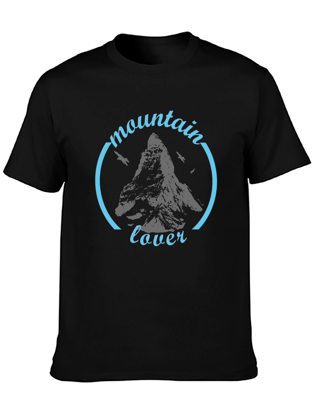 Mountain Lover Black Graphic T-Shirt