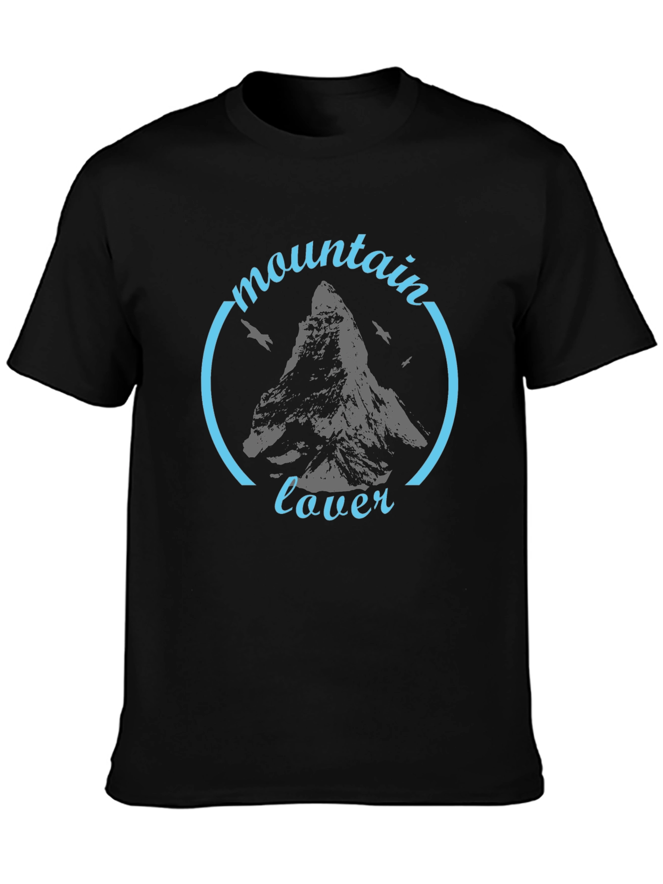 Mountain Lover Black Graphic T-Shirt