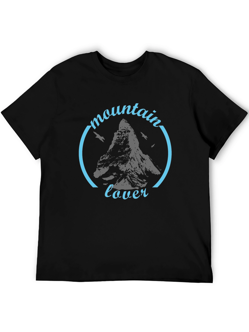 Mountain Lover Black Graphic T-Shirt